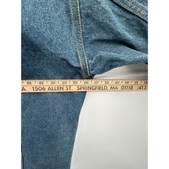 Jordache Vintage 80’s Batwing Acid Wash Denim Jean Glam Jacket Woman’s Size MED - Picture 10 of 11